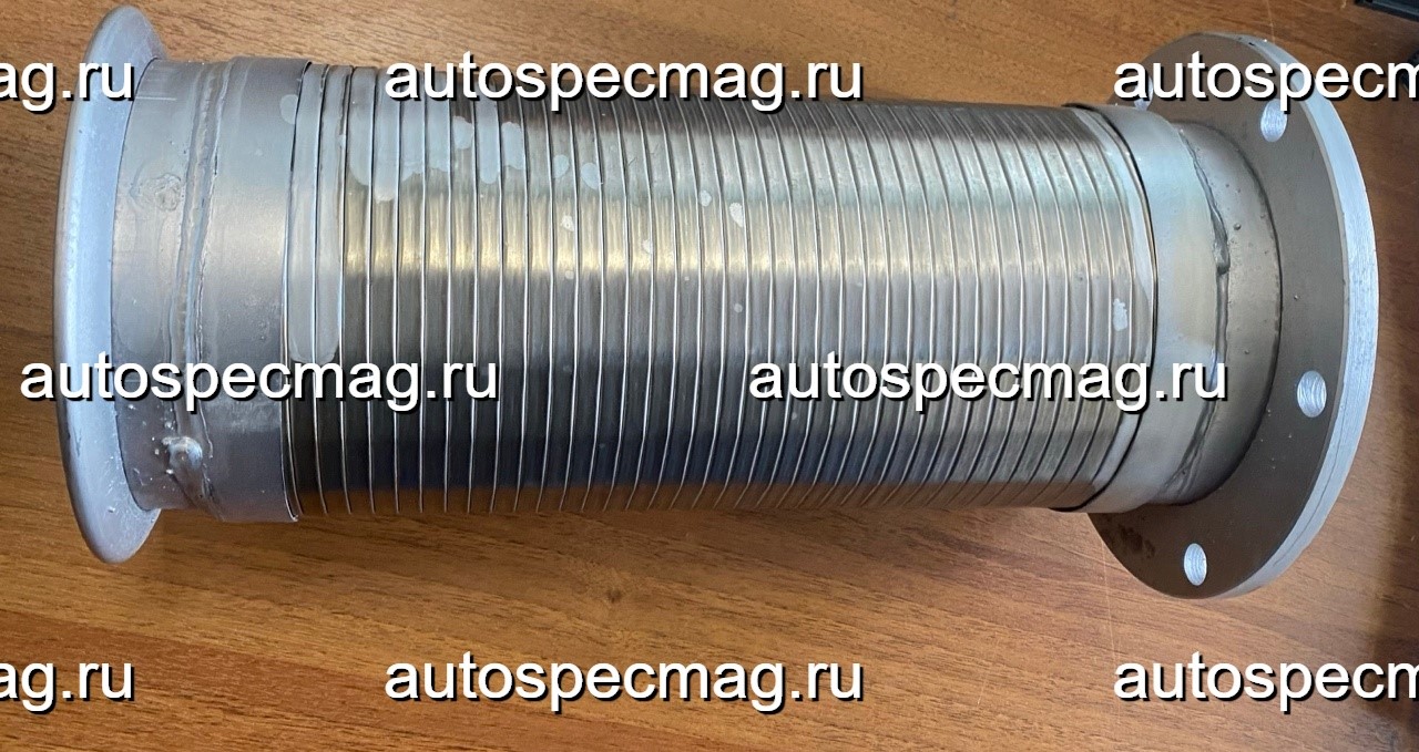 Гофра глушителя WP-12 SHAANXI (с одной стороны хомут с другой под 6 болтов) (DZ95259540322)