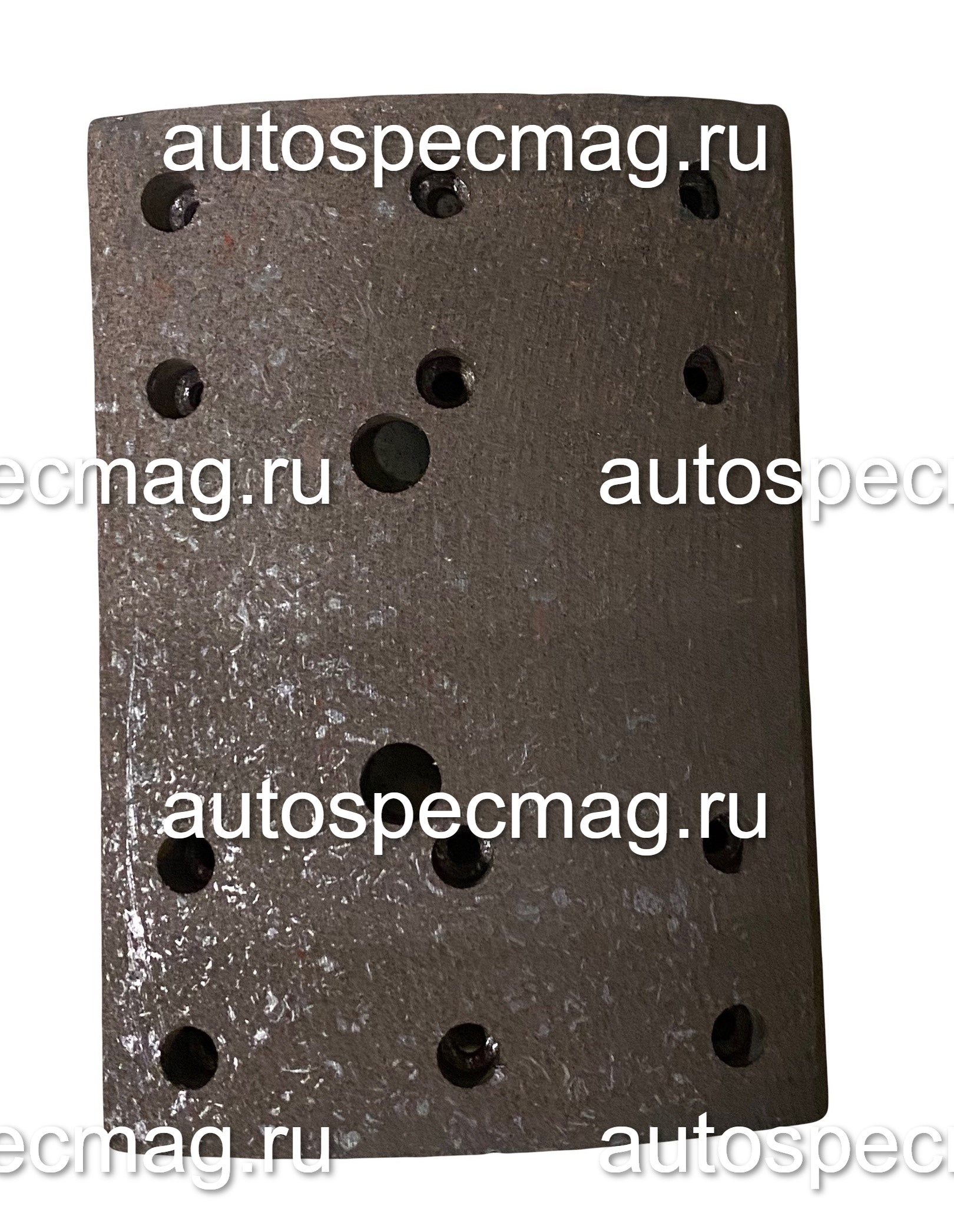 Накладка тормозная задняя, FAW, (162х220х14/19 12 отв.), верхняя, qin